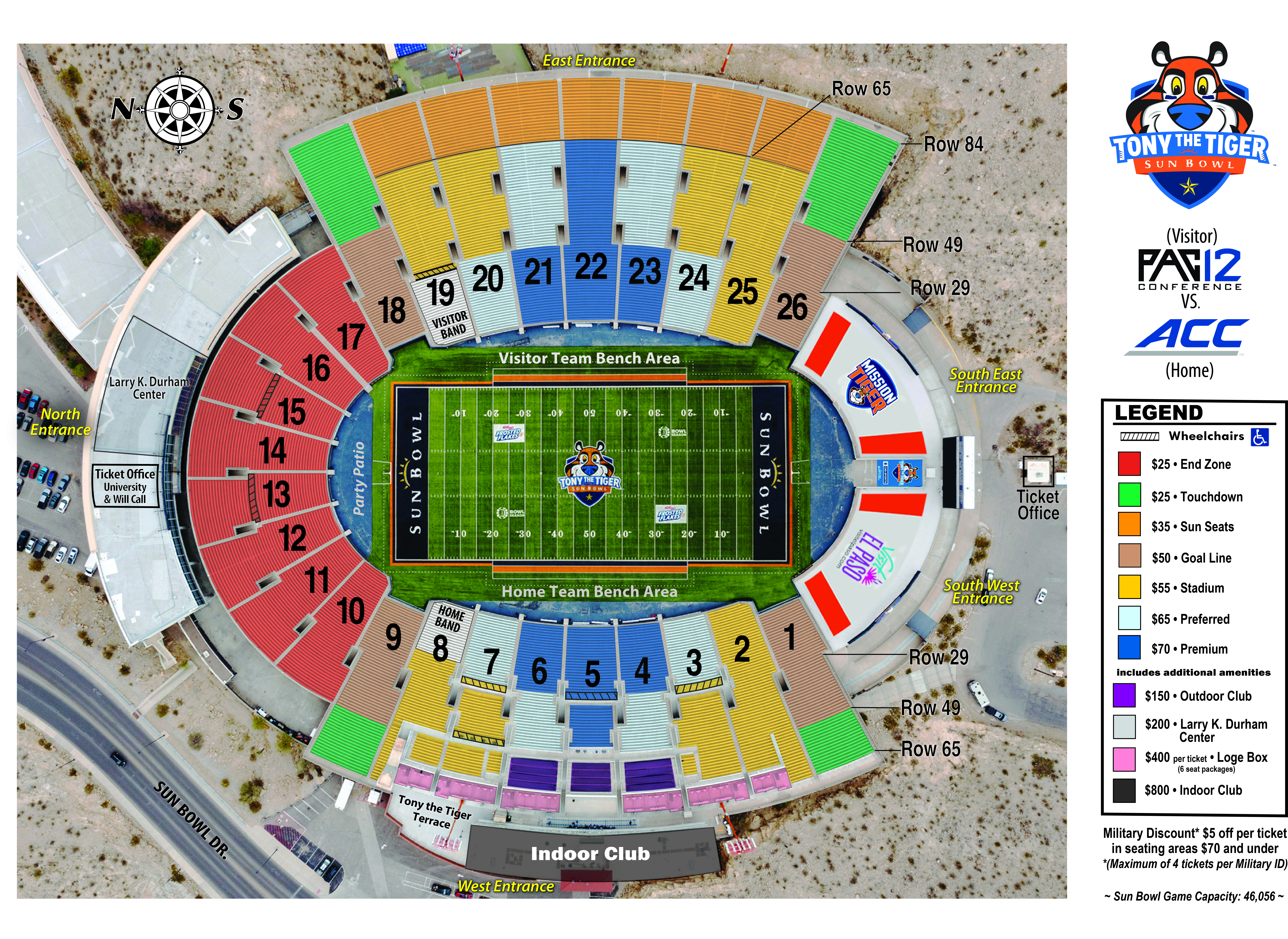 antena del estadio sun bowl